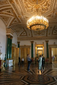 Malachite room at the Hermitage